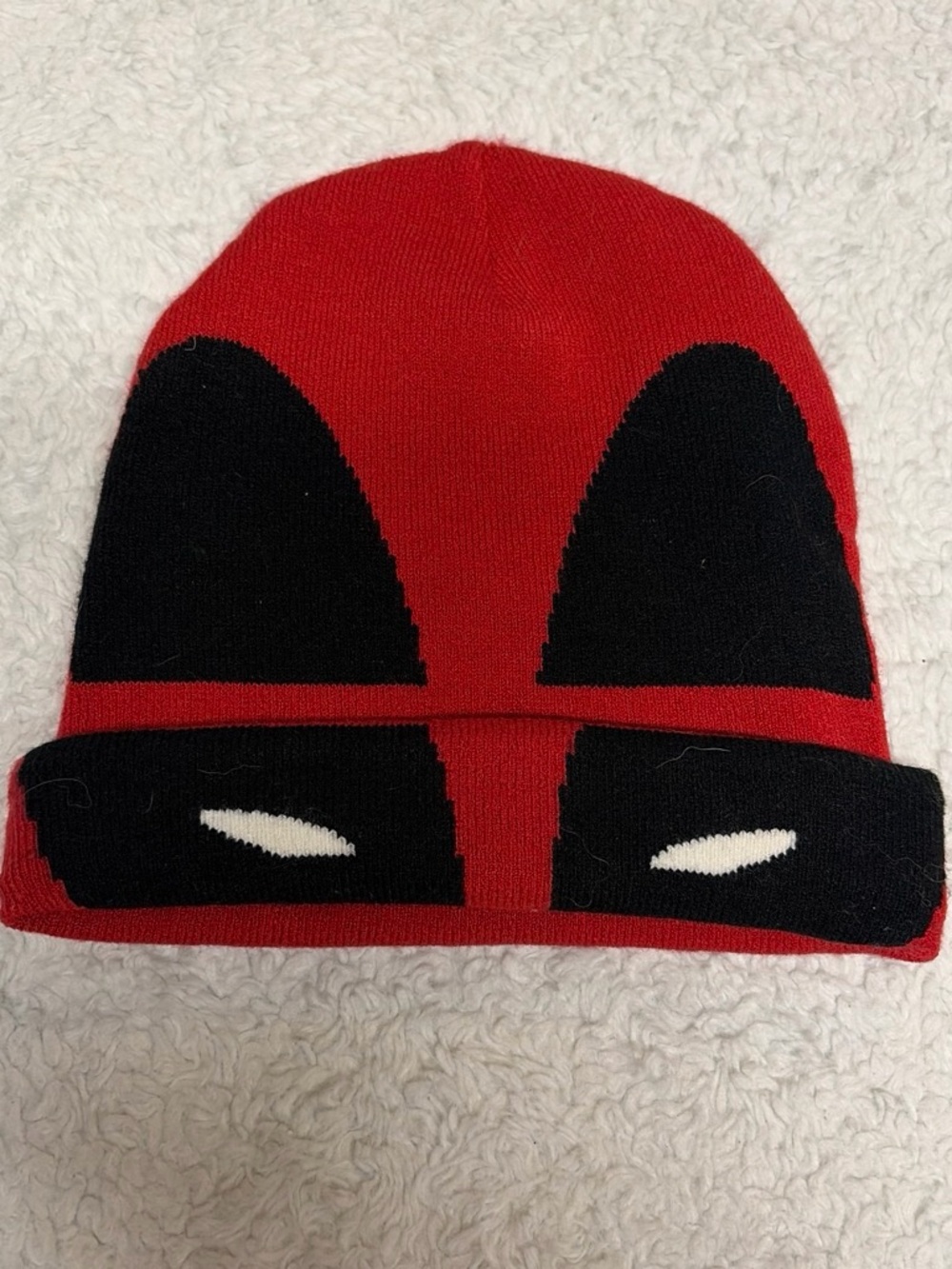 Red & Black Marvel Deadpool Beanie